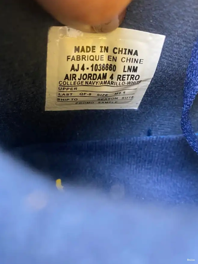 Bmlin AJ4-1036660 Air Retro Michigan Jordan 4 (PE) 0603